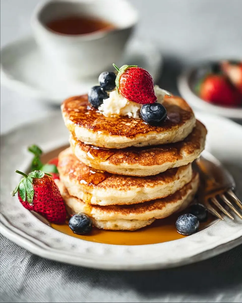3-Ingredient Cottage Cheese Pancakes