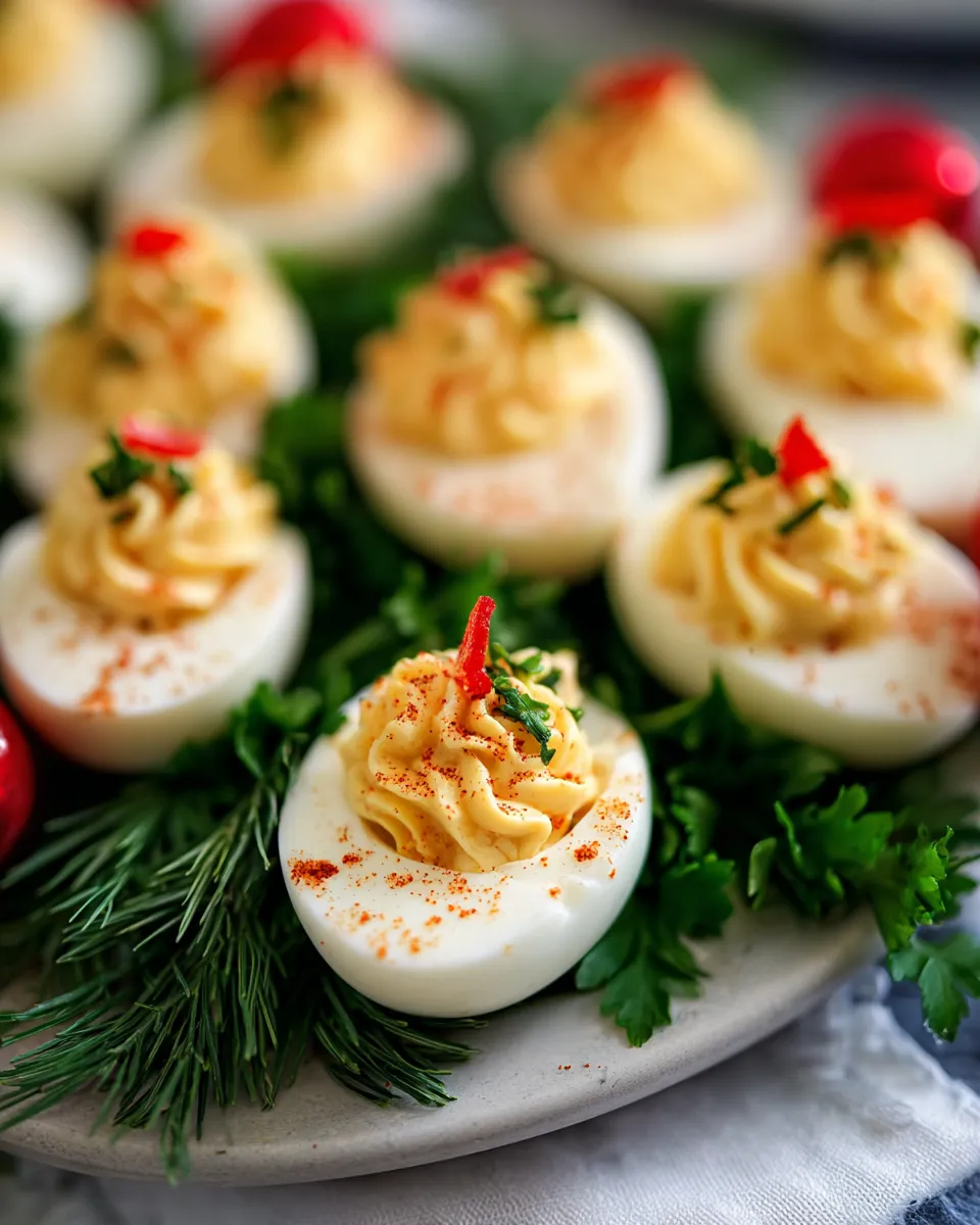 Christmas Deviled Eggs