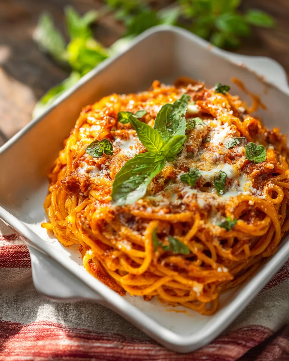 EASY SOUTHERN BAKED SPAGHETTI