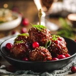 Easy Cranberry & Sweet Chili Meatballs