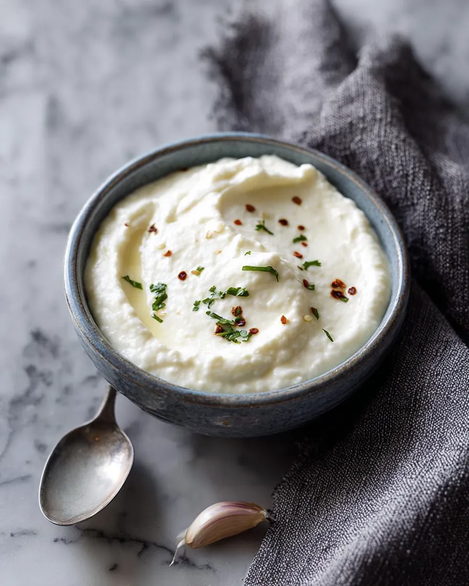 Lebanese Garlic Sauce