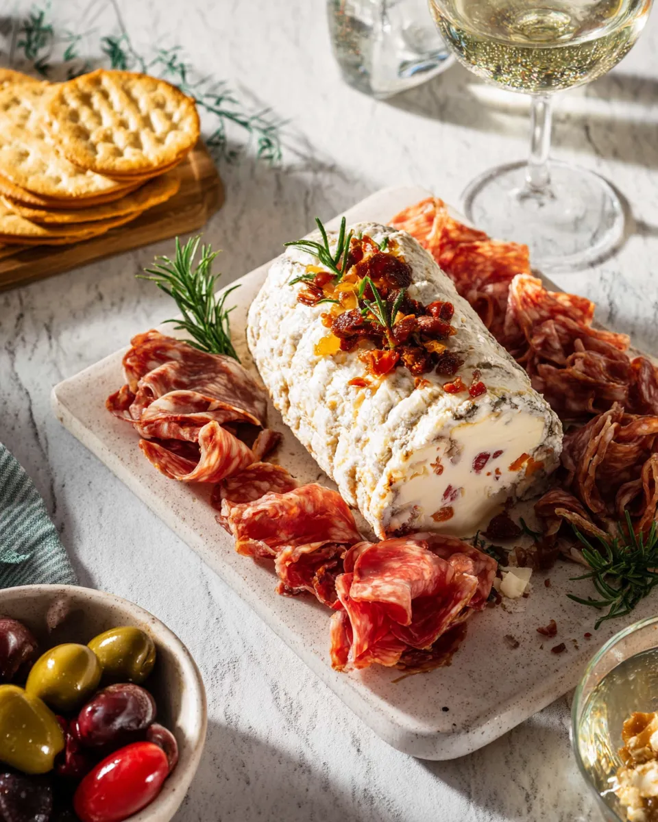 ANTIPASTO CHEESE LOG