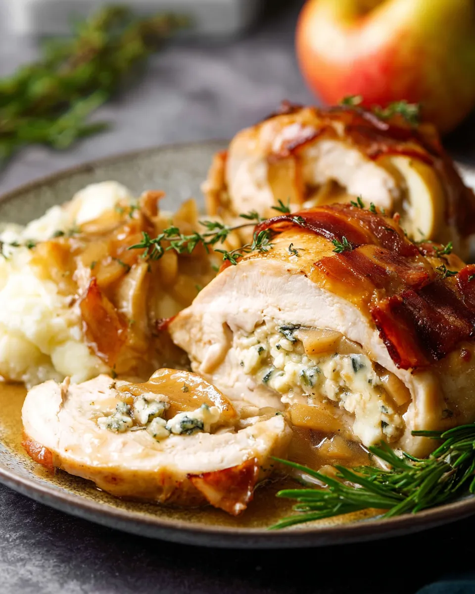 Apple Brie Stuffed Chicken