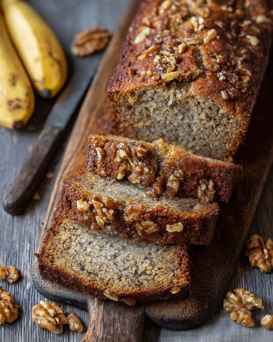 Browned Butter Banana Nut Bread