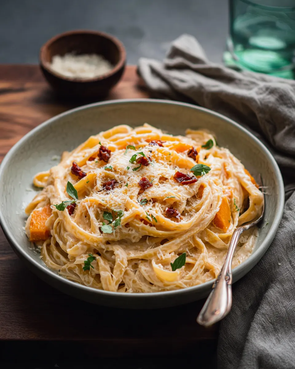 Butternut Squash Fettuccine Alfredo