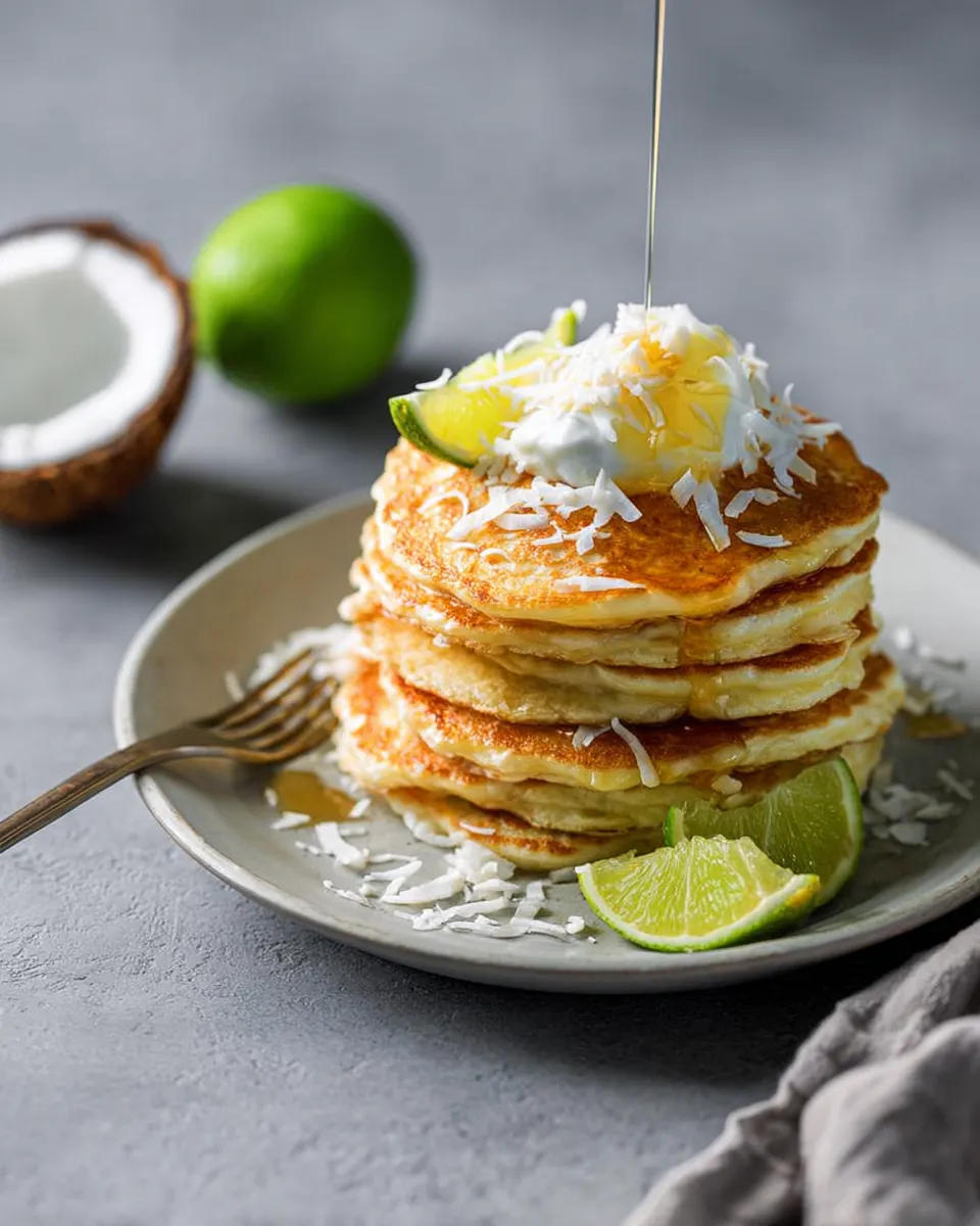 COCONUT KEY LIME PANCAKES