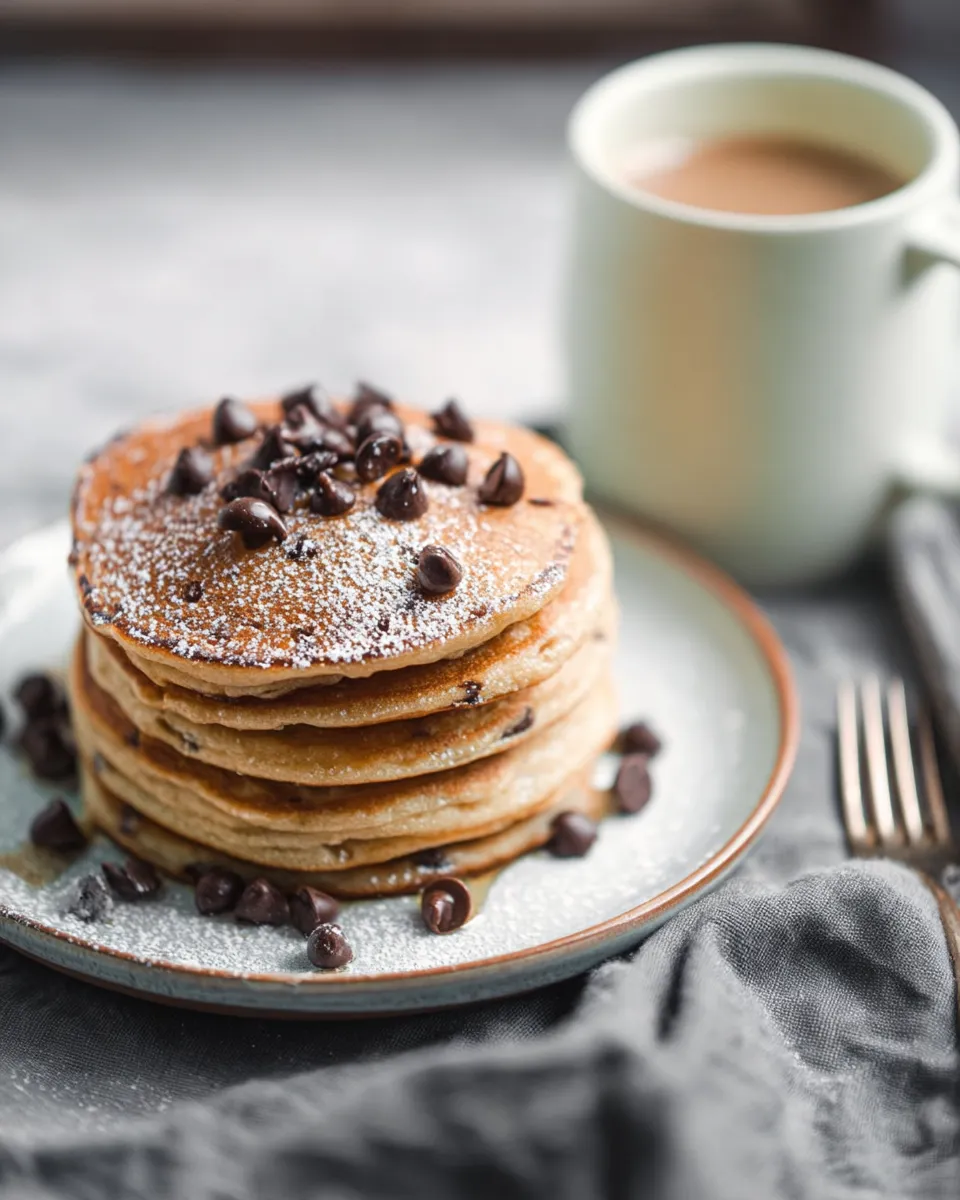 Chocolate Chip Coffee Pancakes
