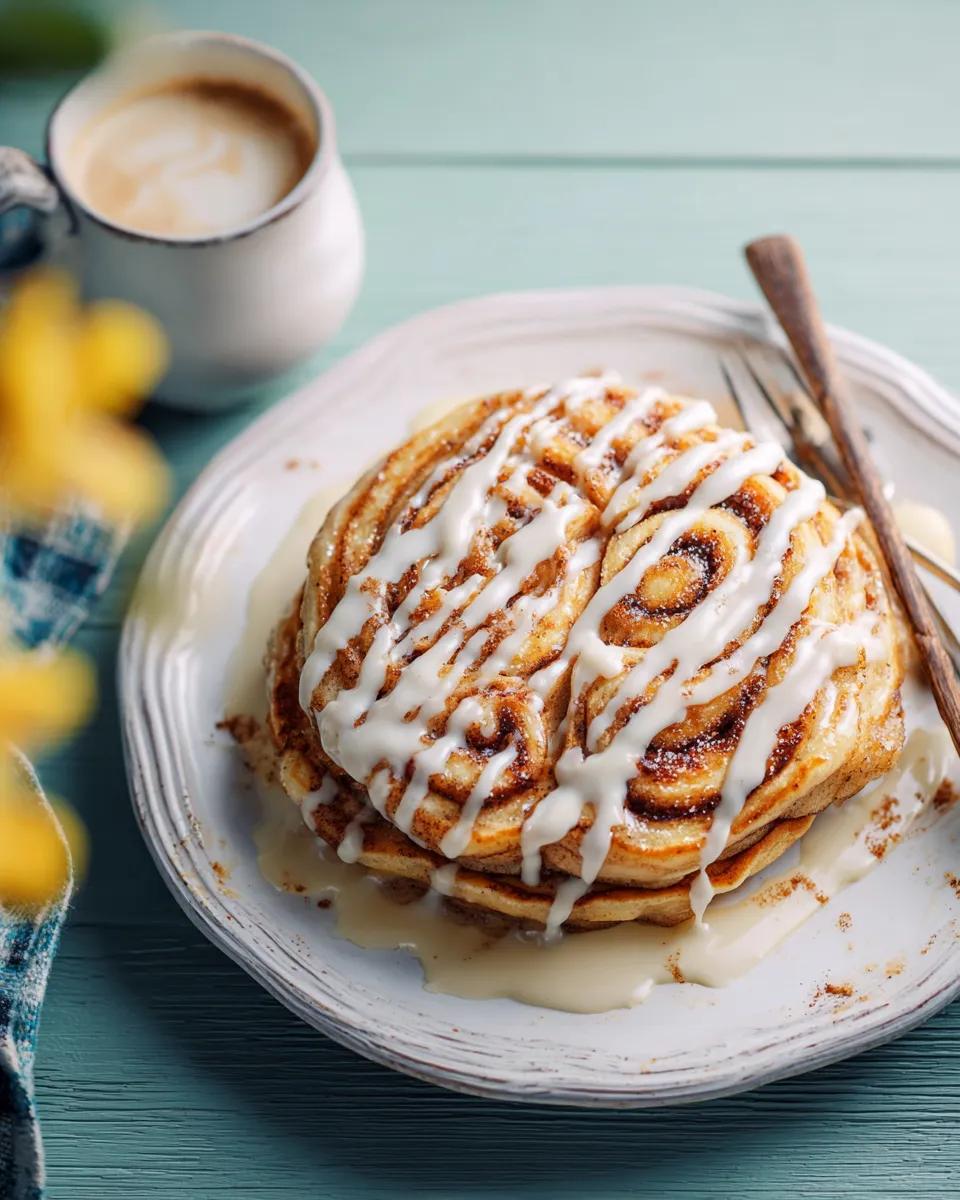 Cinnamon Roll Pancakes Recipe