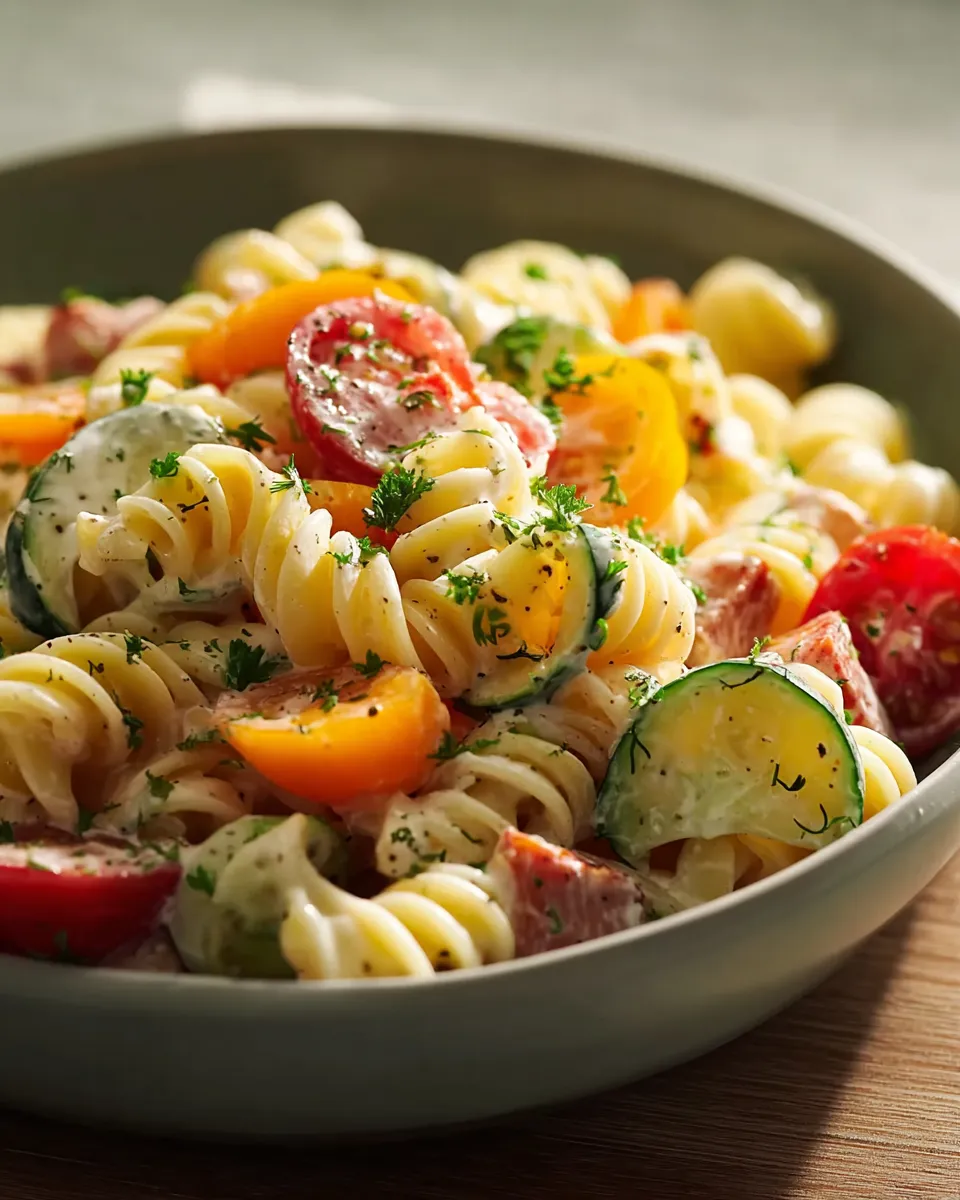 Dill Pickle Ranch Pasta Salad