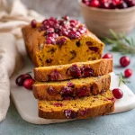 EASY CRANBERRY PUMPKIN BREAD (WITH FRESH CRANBERRIES)