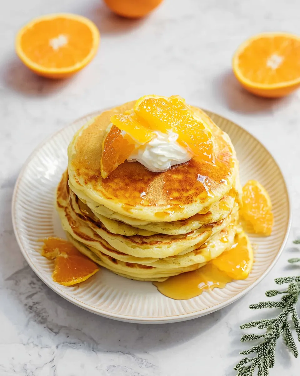EASY ORANGE PANCAKES