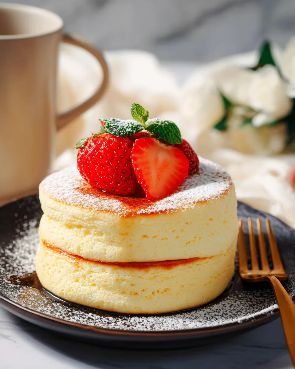 Fluffy Japanese Soufflé Pancakes
