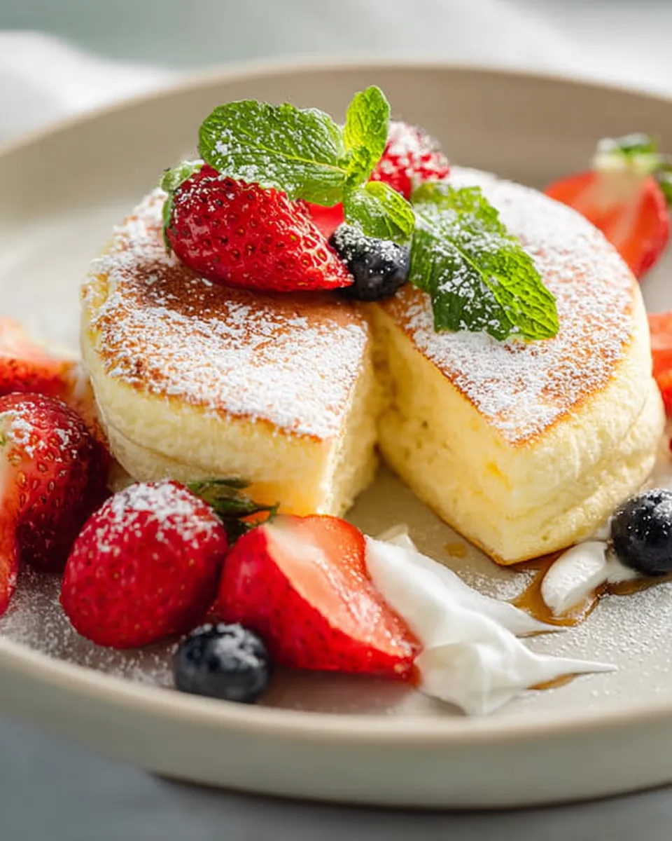 Fluffy Japanese Soufflé Pancakes