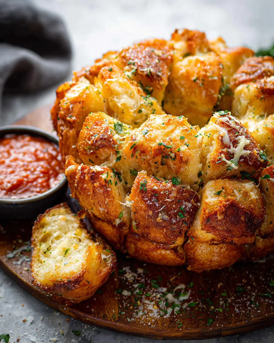 Garlic Parmesan Pull-Apart Bread