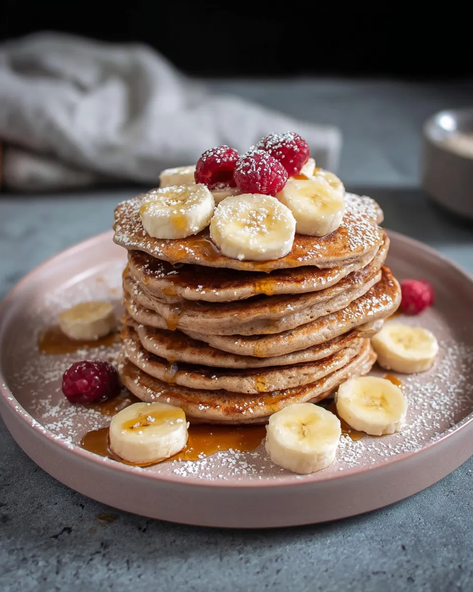 Gluten Free Buckwheat Banana Pancakes