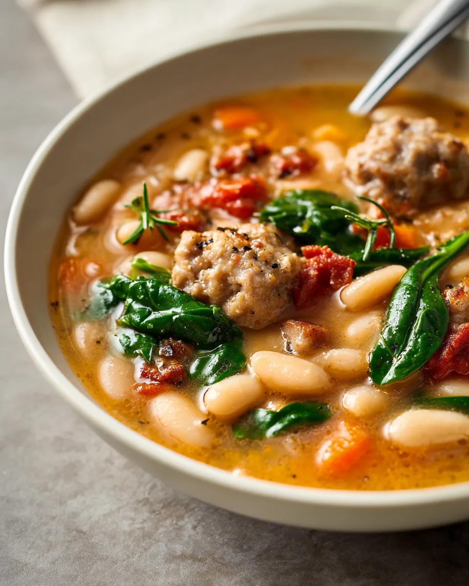 ITALIAN SAUSAGE WHITE BEAN SOUP