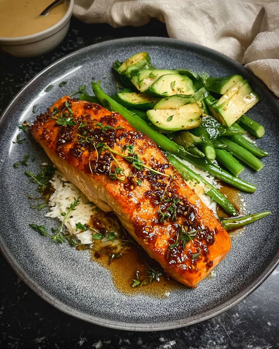 MISO MAPLE GLAZED SALMON