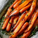 PERFECTLY SIMPLE ROASTED CARROTS WITH HONEY & THYME