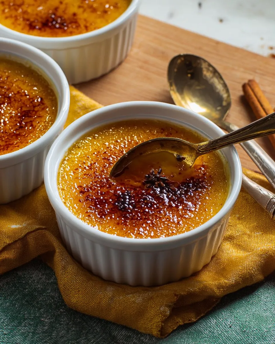 Pumpkin Spice Crème Brûlée
