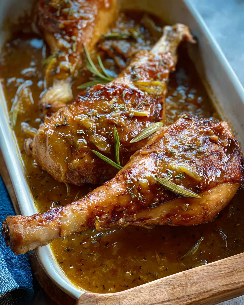 ROASTED TURKEY LEGS WITH GRAVY