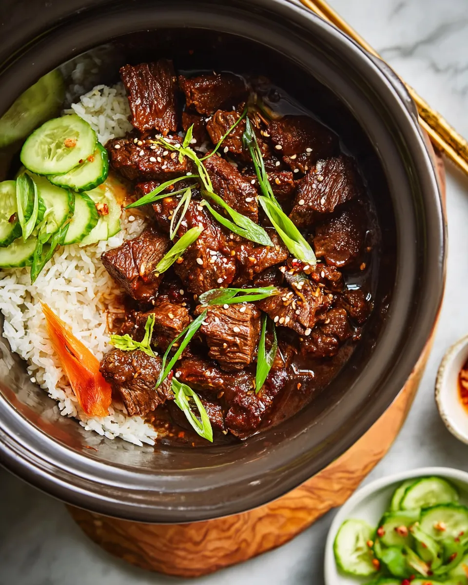 SLOW COOKER KOREAN BEEF