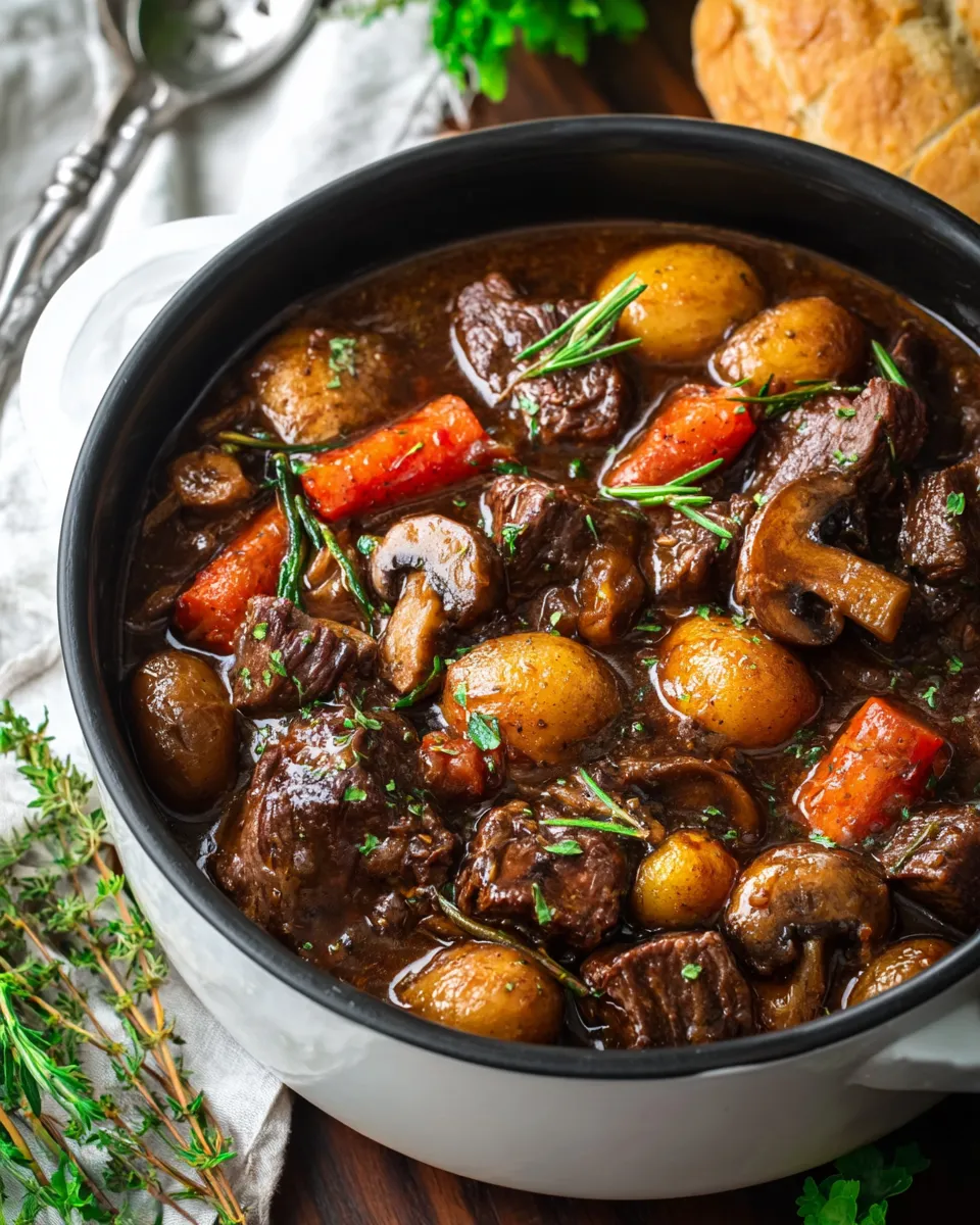 Savory And Rich: Ultimate Beef Stew With Mushrooms