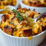 Savory Pumpkin Bread Pudding