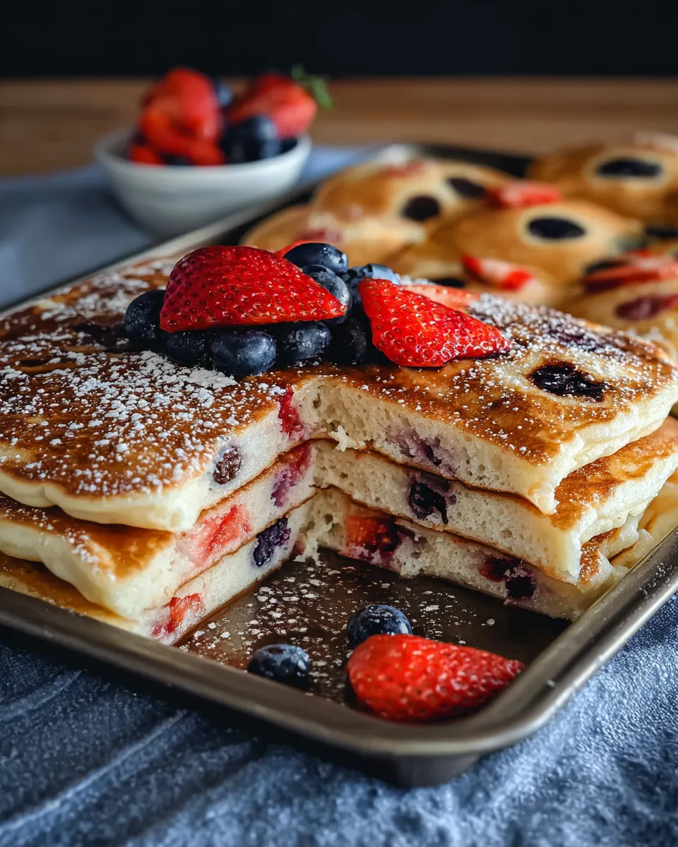 Sheet Pan Pancakes from Mix
