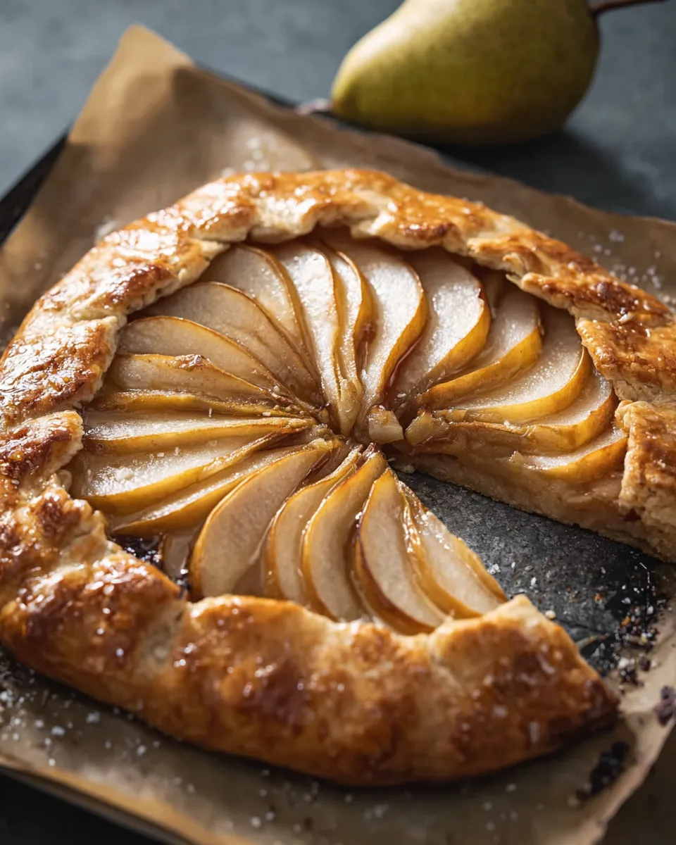 Simple Pear Galette With Vanilla