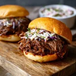Slow Cooker BBQ Beef Sandwiches