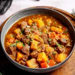 Slow Cooker Beef and Sweet Potato Stew