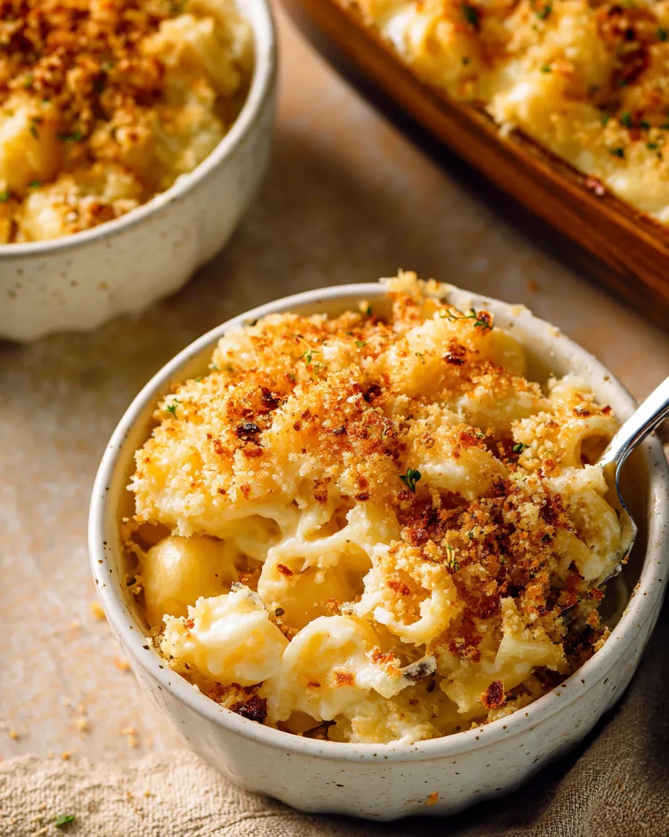 Smoked Gouda Mac and Cheese with Breadcrumbs