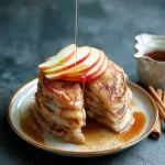Spiced Apple Cider Pancakes with Cider Maple Syrup