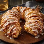 Apple Kringle with Vanilla Glaze
