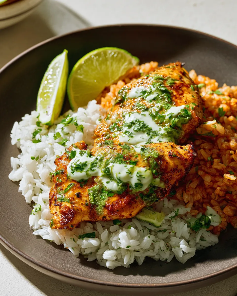 Baked Cilantro Lime Chicken with Rice