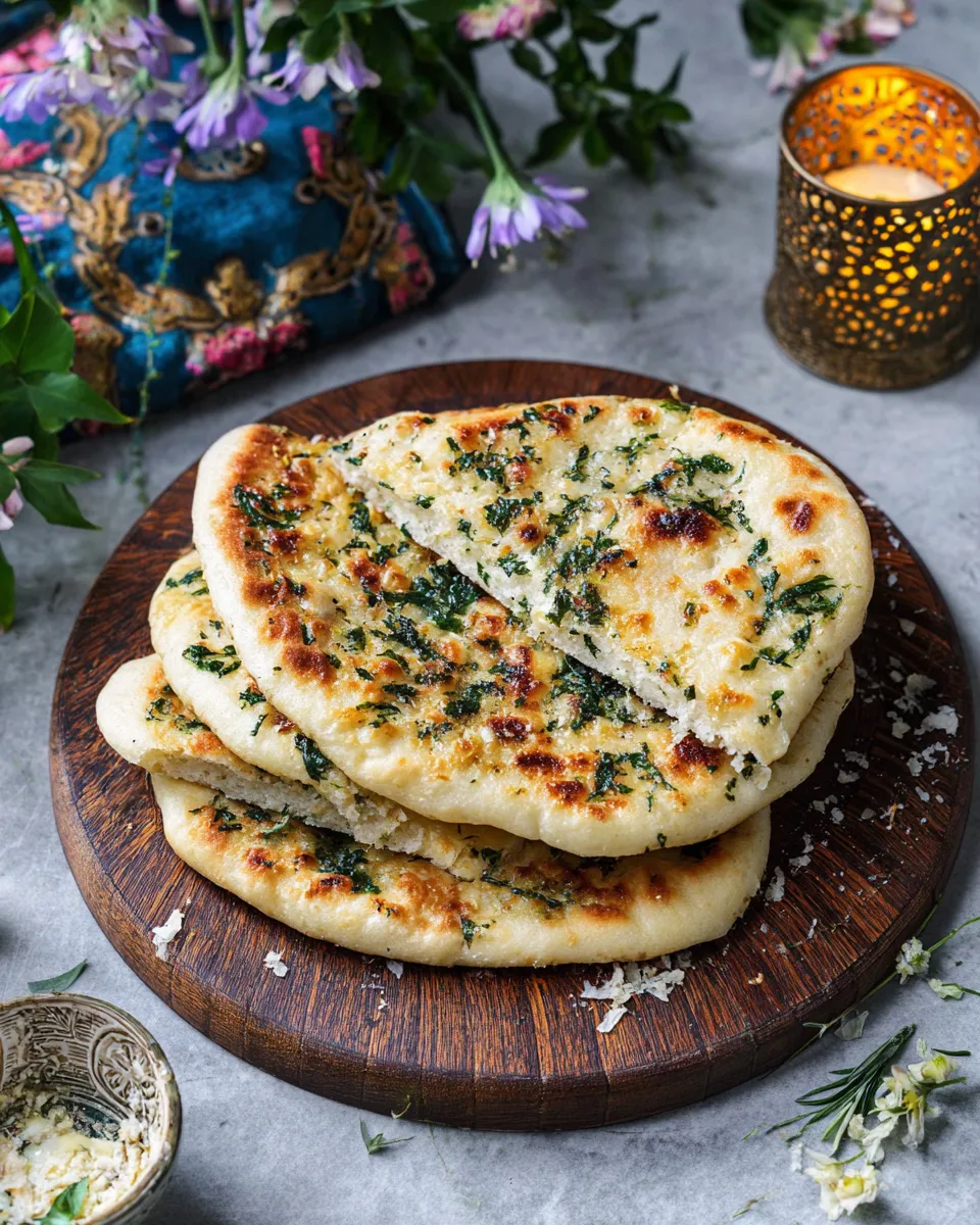 CHEESE AND HERB STUFFED FLATBREAD