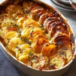 CHEESY ROOT VEGETABLE GRATIN