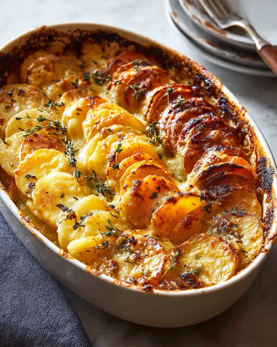 CHEESY ROOT VEGETABLE GRATIN
