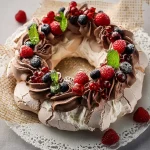 CHOCOLATE PAVLOVA WREATH