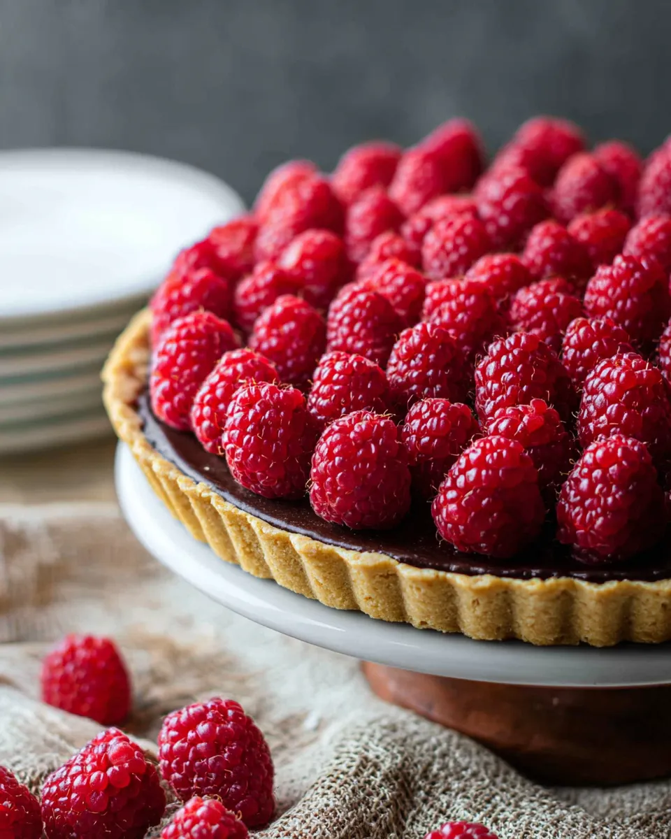 Chocolate Raspberry Tart