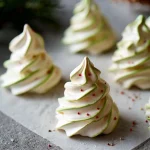 Christmas Tree Meringue Cookies