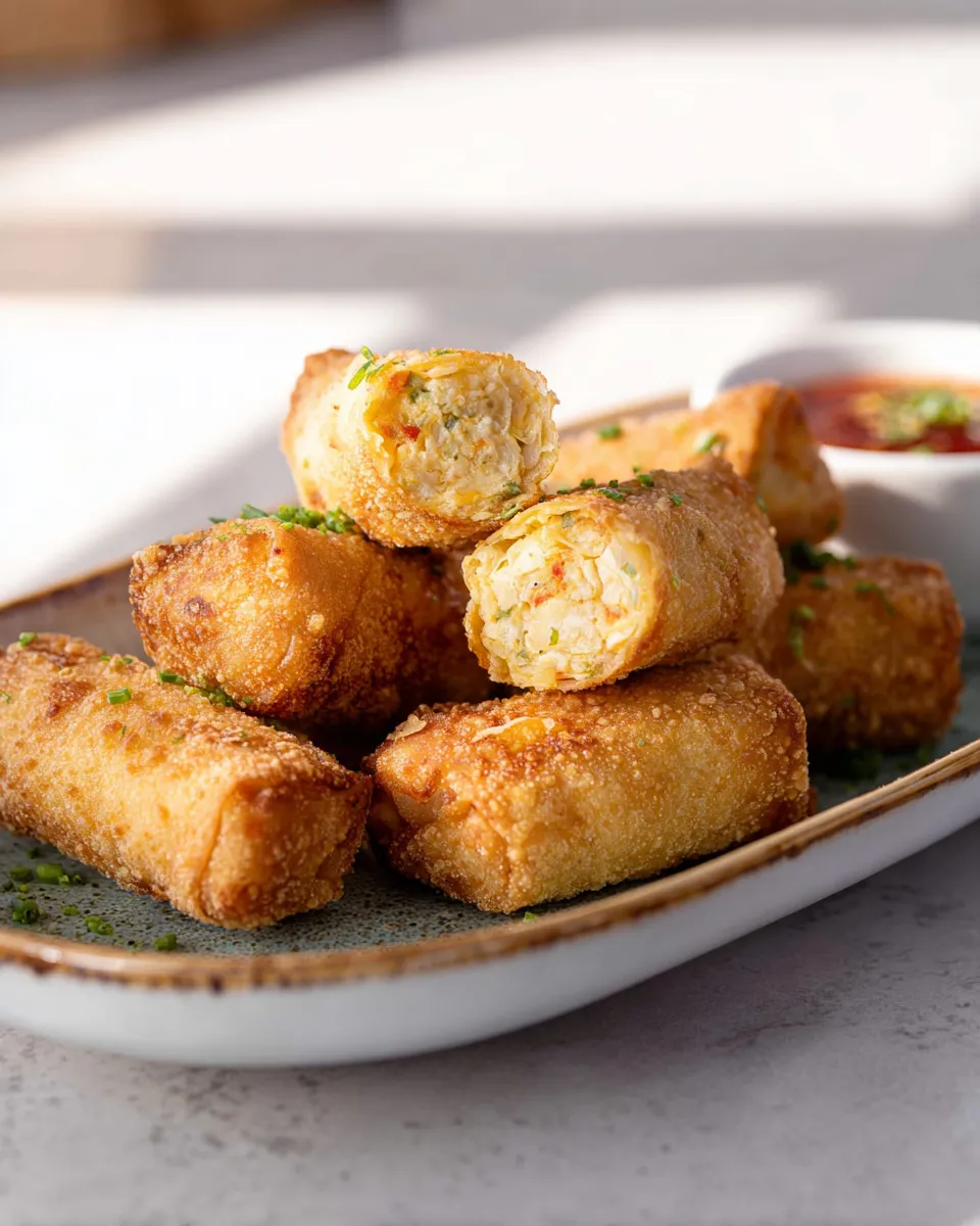 Crab Cake Egg Rolls
