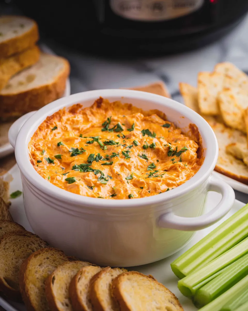 CROCK POT BUFFALO CHICKEN DIP