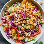 Crunchy Thai Chickpea Salad with Peanut Sauce Recipe