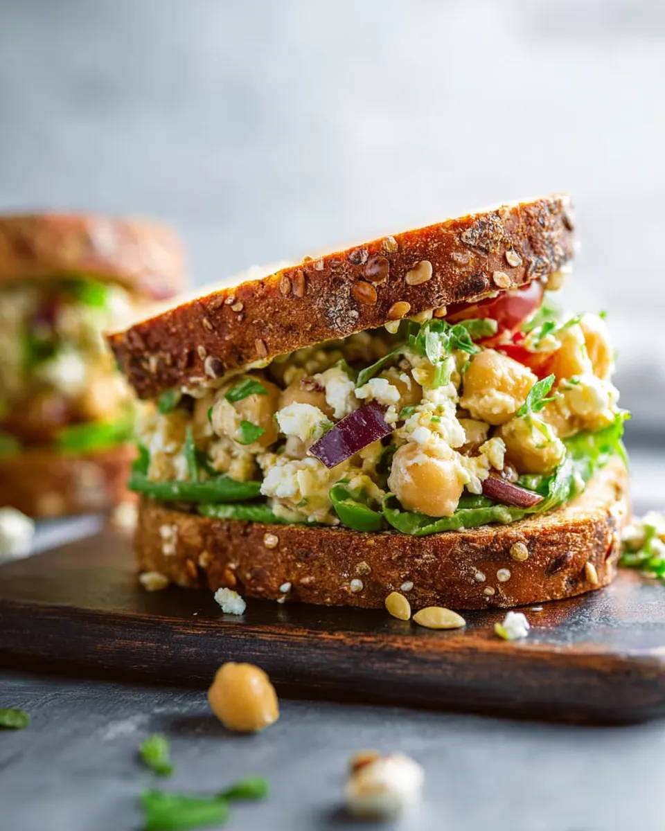 Easy Chickpea Salad Sandwich