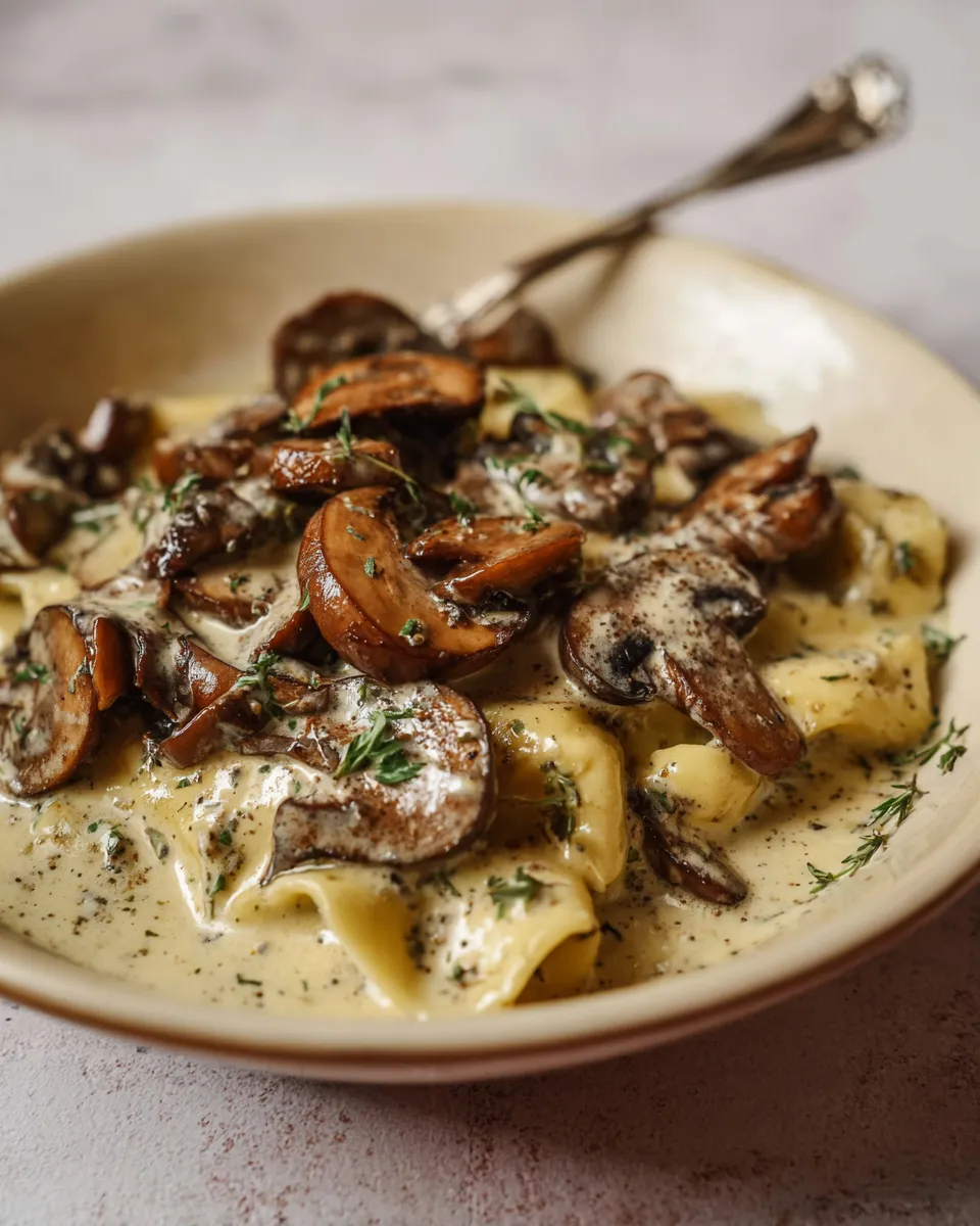 Gorgonzola Truffle Cream Sauce with Mushrooms