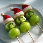 Grinch Fruit Kabobs