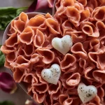 Heart Shaped Pasta in a Blush Cream Sauce