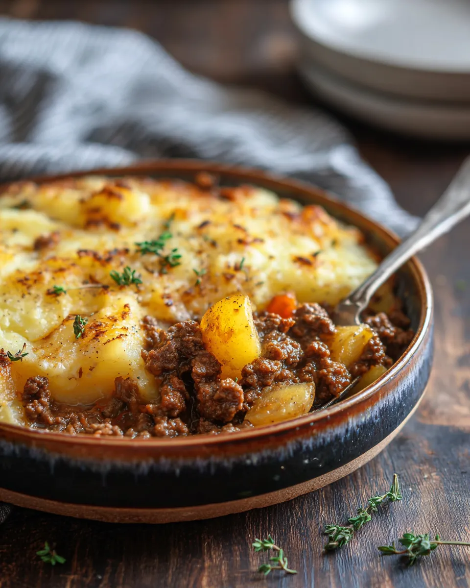 HOBO CASSEROLE RUSTIC GROUND BEEF AND POTATO BAKE