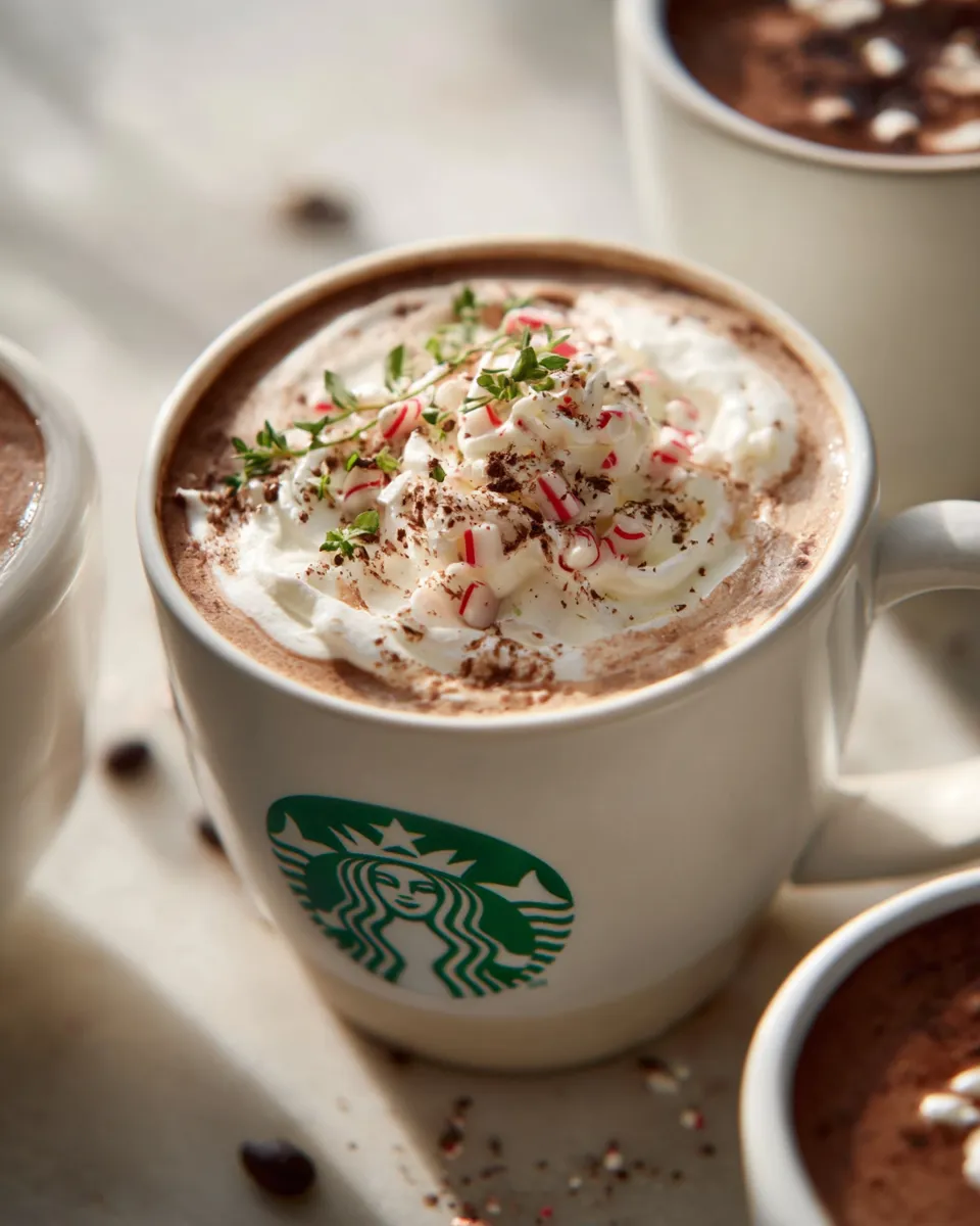 Homemade Starbucks Peppermint Mocha